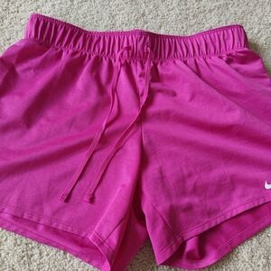 Nike Pink Athletic Shorts with Elastic Waistband